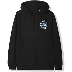Anti Social Social Club x Fragment Blue Bolt Hoodie Size L NWT